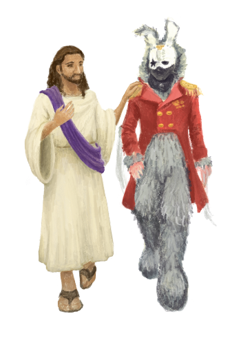 Winning illustration for Jesus and BNNY RBBT